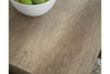 Image of Cyrus 5 Piece Drop Leaf Dining Table Set In Sandstone Finish With Upholstered Back Side Chairs