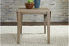 Image of Cyrus 5 Piece Drop Leaf Dining Table Set In Sandstone Finish With Upholstered Back Side Chairs