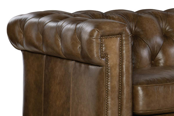 Damien Nature 94 Inch "Quick Ship" Tufted Chesterfield Style Sofa
