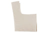 Image of Della Tall Wing Back Swivel Slipcovered Accent Chair With Sloping Arms