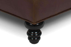 Devon 34 Inch Square Large Ottoman Storage Bench