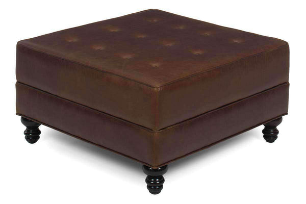 Devon 34 Inch Square Large Ottoman Storage Bench