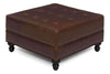 Image of Devon 34 Inch Square Large Ottoman Storage Bench