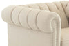 Image of Devonshire Tufted Chesterfield "Ready To Ship" Fabric Living Room Accent Chair