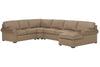 Image of Dillon 4 Piece Fabric Upholstered Sectional Sofa With Chaise Lounge (As Configured)