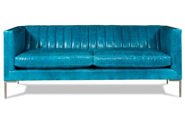 Dolan 76.5 Inch Modern Channel Back Apartment Sofa