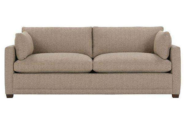 Donna 88 Inch Two Cushion Or Single Bench Seat Fabric Sofa With Track Arms