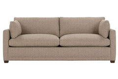 Donna 88 Inch Two Cushion Or Single Bench Seat Fabric Sofa With Track Arms