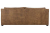 Image of Donna "Quick Ship" Lavish Cocoa 88 Inch Modern Leather Track Arm Sofa