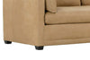 Image of Donna "Quick Ship" Lavish Butterscotch 88 Inch Modern Leather Track Arm Sofa