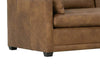 Image of Donna "Quick Ship" Lavish Cocoa 88 Inch Modern Leather Track Arm Sofa