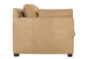 Image of Donna "Quick Ship" Lavish Butterscotch 88 Inch Modern Leather Track Arm Sofa