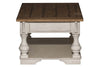 Image of Dorchester Antique White With Tobacco Accents Rectangular Single Drawer Coffee Table
