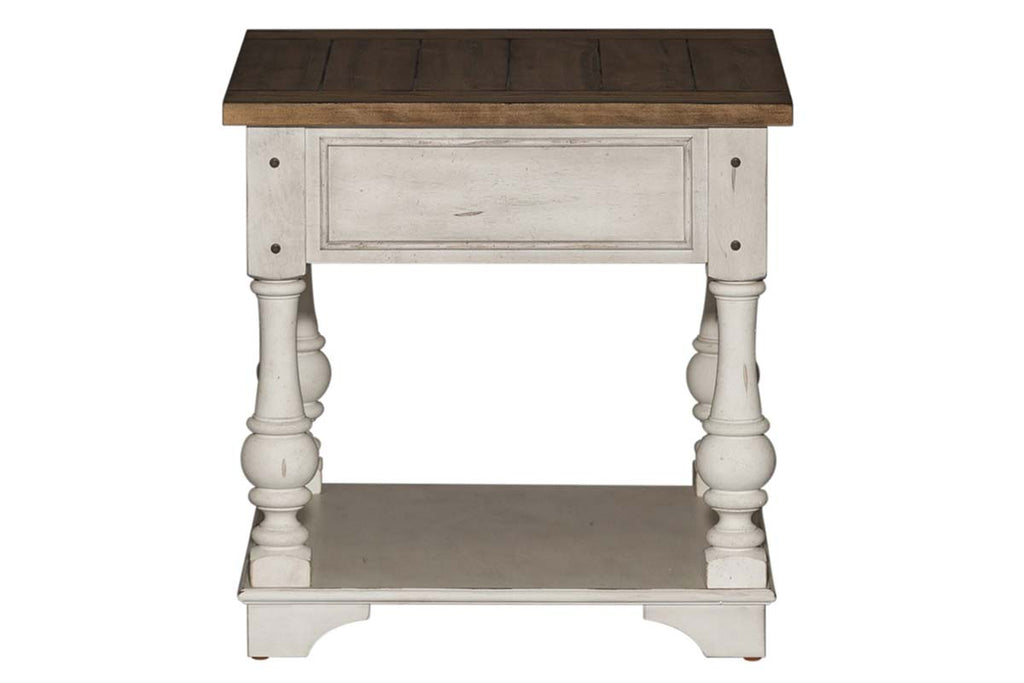 tobacco end table Liberty Furniture Mesa Valley Gold highlights accent the rich tobacco finish Null Furniture 3013 Aged Tobacco