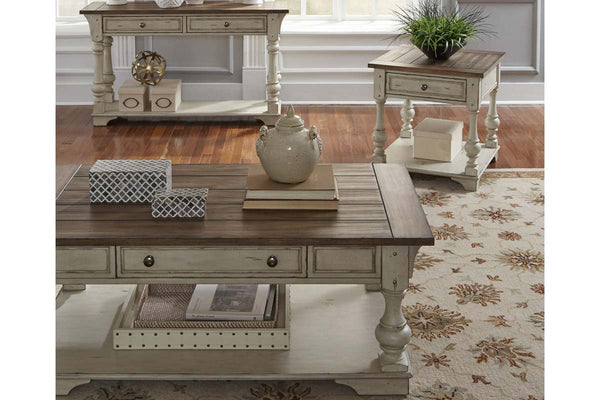 Dorchester Antique White Occasional Table Collection