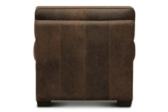Dorsey Rio Coyote Distressed Key Arm Leather Club Chair
