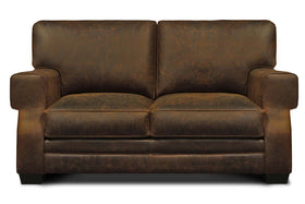 Dorsey Leather Key Arm Loveseat