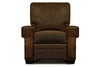 Image of Dorsey Leather Key Arm Club Chair Recliner