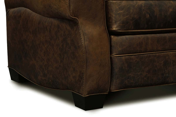 Dorsey Leather Key Arm Club Chair Recliner