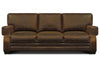 Image of Dorsey 90 Inch Leather Key Arm Sofa