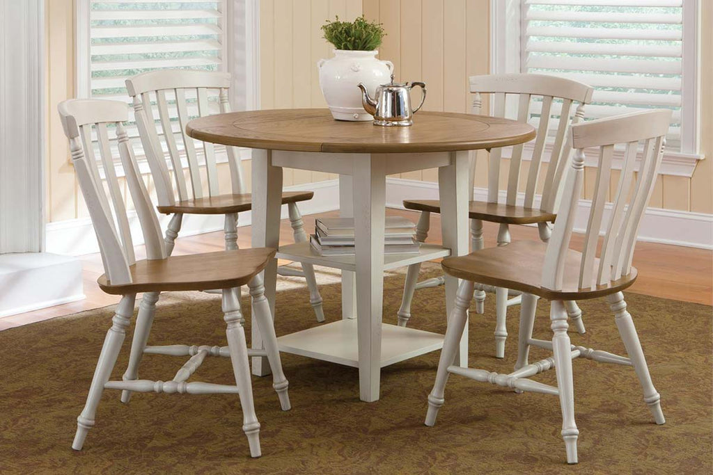 Drop leaf white hotsell table and chairs