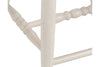 Image of Dover Driftwood White With Sand Top 5 Piece Gathering Leg Table Set With Slat Back Chairs