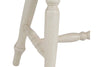 Image of Dover Driftwood White With Sand Top 7 Piece Rectangular Leg Table Set With Slat Back Chairs