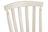 Image of Dover Driftwood White With Sand Top 7 Piece Rectangular Leg Table Set With Slat Back Chairs