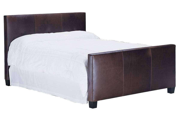 Upholstered Bed Drake "Designer Style" Leather Upholstered Panel Bed 