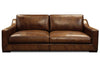 Image of Emmett 96 Inch Contemporary Leather Track Arm Sofa