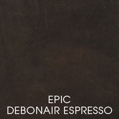 Simpson Dark Brindle "Quick Ship" Brown Hair On Hide Leather Accent Chair