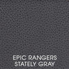Image of Stanbury Gray "Quick Ship" Wall Hugger Power Reclining Leather Living Room Furniture Collection