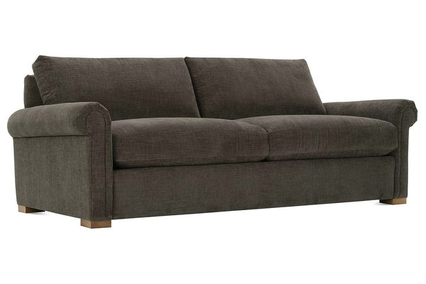 Esme 90 Inch Fabric Roll Arm Sofa