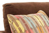 Image of City 77 Inch Queen Size Small Spaces Fabric Pillow Back Sofa Sleeper