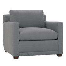 Donna Track Arm Fabric Living Room Chair