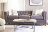 Image of Isadore 92 Inch Large Formal Fabric Upholstered Tufted Back Sofa