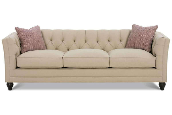 Isadore Queen Size 2-Cushion Fabric Sleeper Sofa with Tufted Back - Club Furnitu
