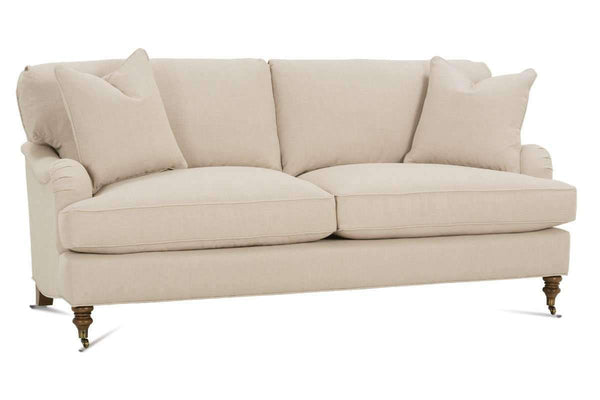 Kristen Fabric English Arm Pillow Back Loveseat