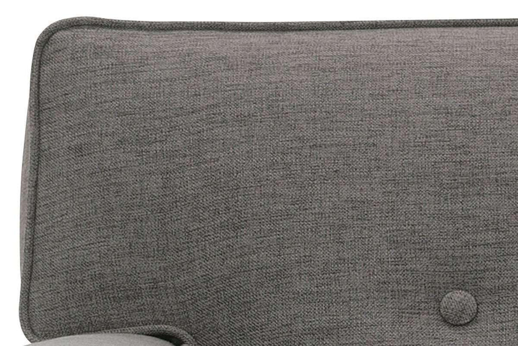 Button Backing Fabric Margo Mid Century Modern Button Back Fabric Upholstered Chair