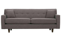 Margo II 80 Inch Mid Century Modern Button Back Track Arm Fabric Sofa