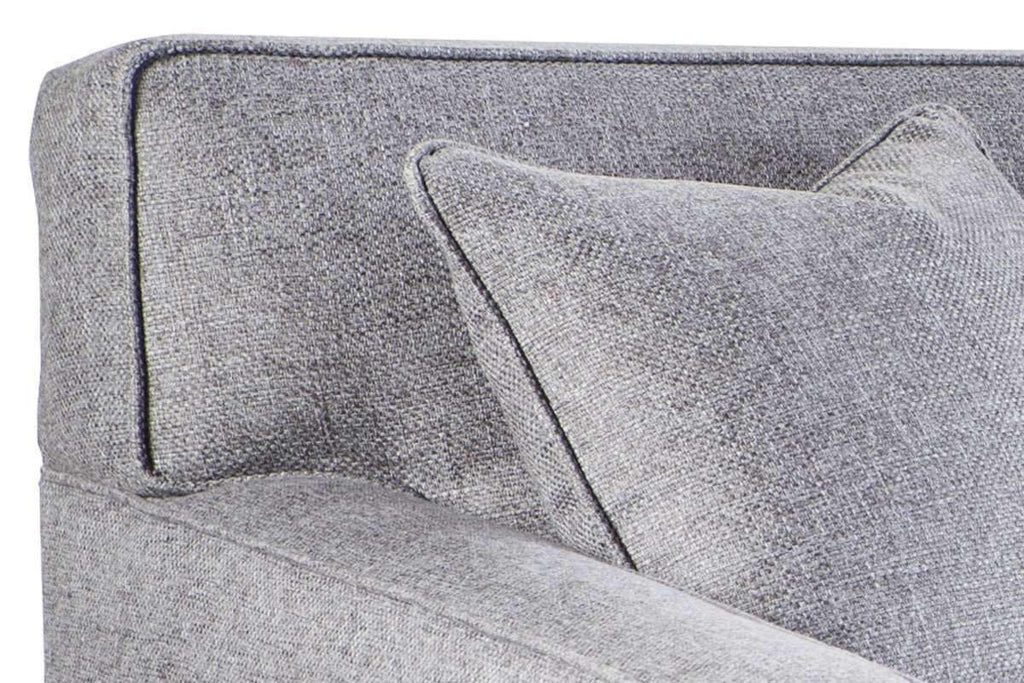 Margo II Mid Century Modern Button Back Track Arm Fabric Sofa