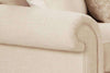 Image of Fabric Sectional Sofa Ellie 3 Piece Oversized Deep Seated Fabric Chaise Sectional Sofa (As Configured)