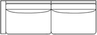 Fabric Sectional Sofa Faith "Designer Style" Fabric Left Arm Facing Large Sofa