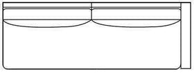 Fabric Sectional Sofa Hilda "Designer Style" Right Arm Facing Single Seat Sofa