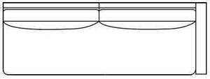 Fabric Sectional Sofa Hilda "Designer Style" Right Arm Facing Single Seat Sofa