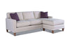 Image of Janice Contemporary Sofa With Reversible Chaise Sectional