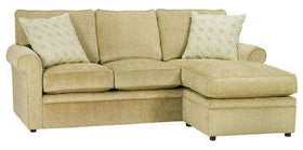 Fabric Sectional Sofa Kyle Apartment Size Rolled Arm Sectional Sofa With Reversible Chaise