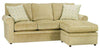 Image of Fabric Sectional Sofa Kyle Apartment Size Rolled Arm Sectional Sofa With Reversible Chaise