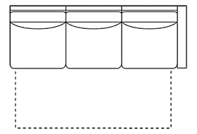 Fabric Sectional Sofa Solomon "Designer Style" Fabric Upholstered Right Arm Facing Queen Sleeper Sofa
