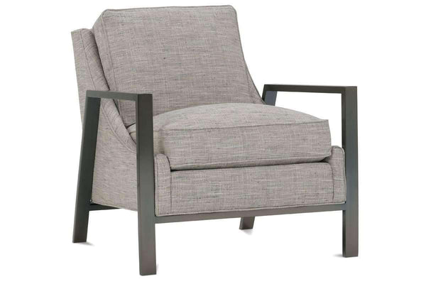 Angie Fabric Chair With Burnished Steel Metal Frame